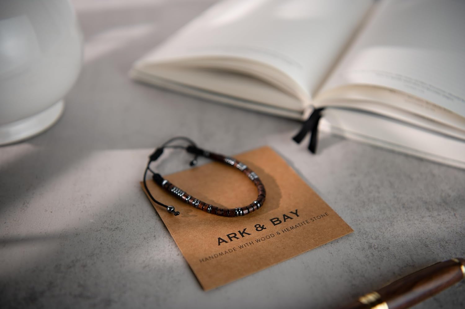 ARK & BAY Christian Morse Code Bracelet | Handmade Adjustable Custom Bible Verse Bracelets For Women & Men | Religious Faith Scripture | Catholic Beaded Jewelry Gift For Encouragement, Inspirational Hidden Message - Image 3