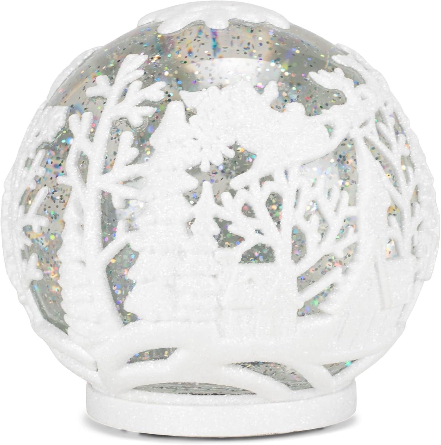 6.25" Christmas Town Scene Lighted Swirling Glitter Globe by RAZ Imports, Inc