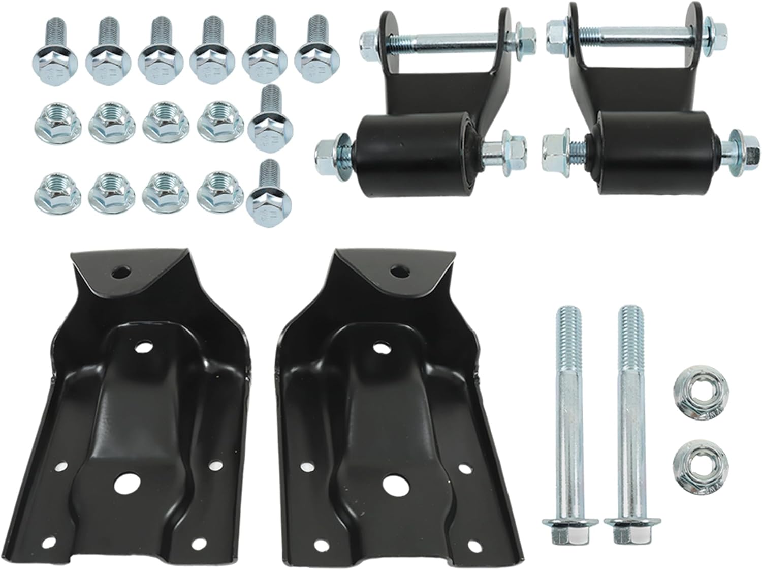 Rear Leaf Spring Hanger Bracket Shackle Replacement for Sierra 1500 Silverado 1500 1999-2013