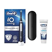 Oral-B Spazzolino Elettrico Ricaricabile iO 3 Nero, 1 Testina Di Ricambio