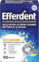 Vista 1 de Limpiador de dentadura Efferdent Anti-Bacterial, Por la noche, 1, 1