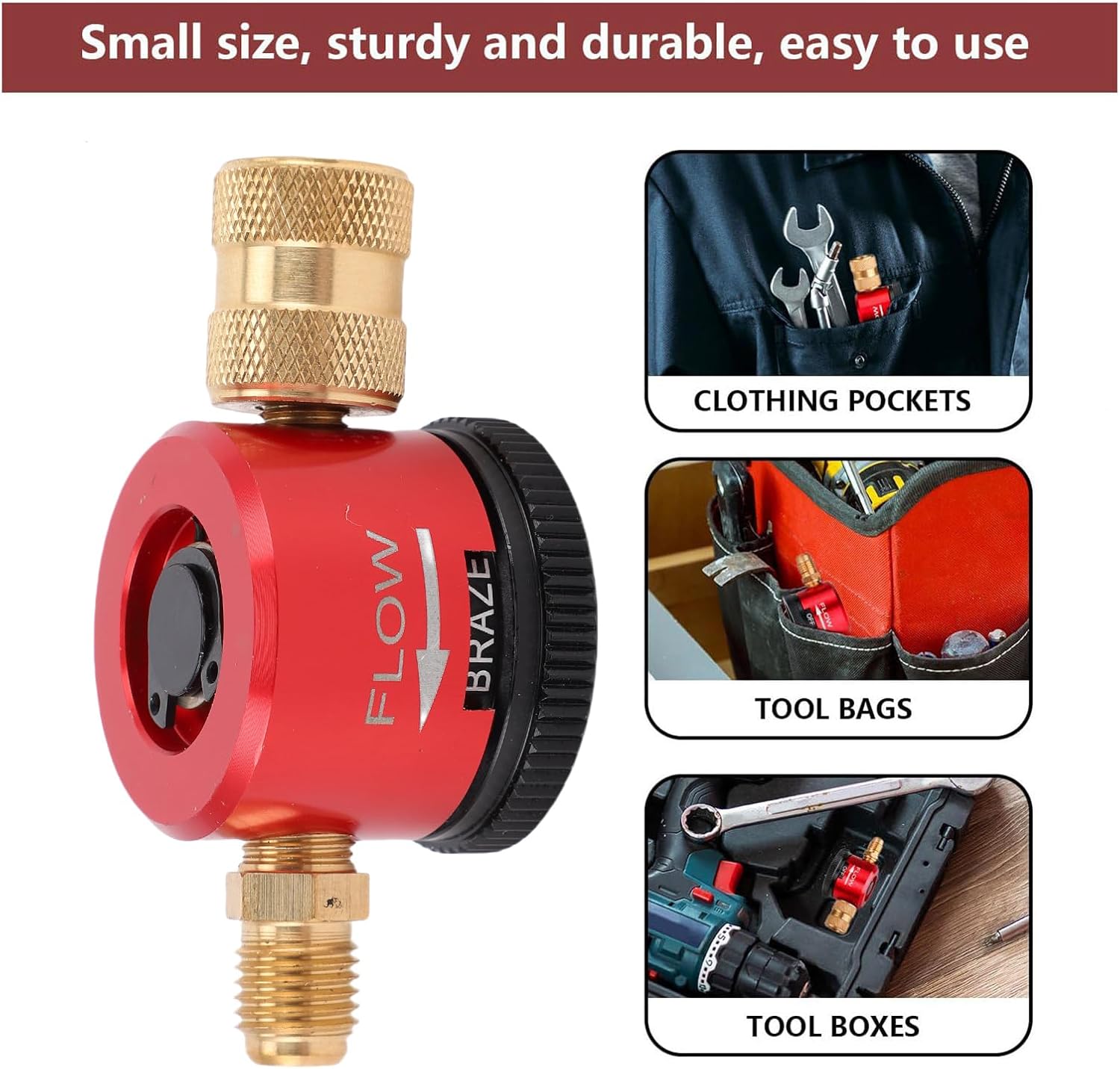 Nitrogen Regulator Hvac, Hvac Tools Clearance, Nitrogen Purge Tool 1/4 Inch Connector Nitrogen Gas Regulator Brazing Tool for HVAC Equipment