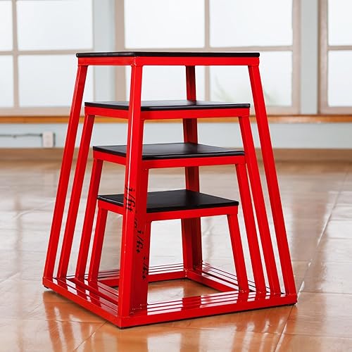 Miniatura 8 de JFIT Cajas pliométricas  Fabricado en Taiwán NO requiere montaje individual  Juego de cajas de altura y opciones de caja ajustable Plataforma