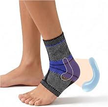 Ankle Brace Ultima | Unisex Compression Support Sleeve for Sprained Ankle | Plantar Fasciitis, Tendonitis, Arthritis & Heel Pain Relief | Ankle Brace Ultima, Black, S