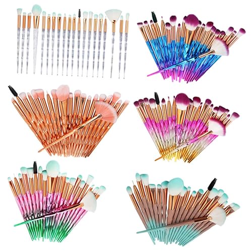 Miniatura 4 de FRCOLOR 20pcs Set herramienta de maquillaje brochas de maquillaje rubor cepillo maquillaje cepillo de maquillaje cepillo cosmético degradado cepillo