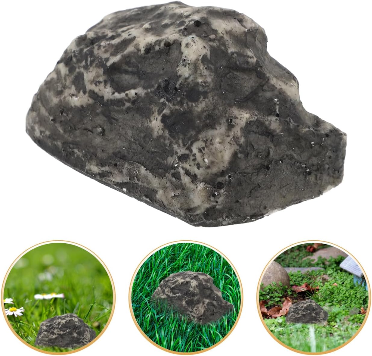 Artificial Stone Key Box Hidden Key Holder Outdoor Hider with Discreet Rock Design for Yard Garden Security