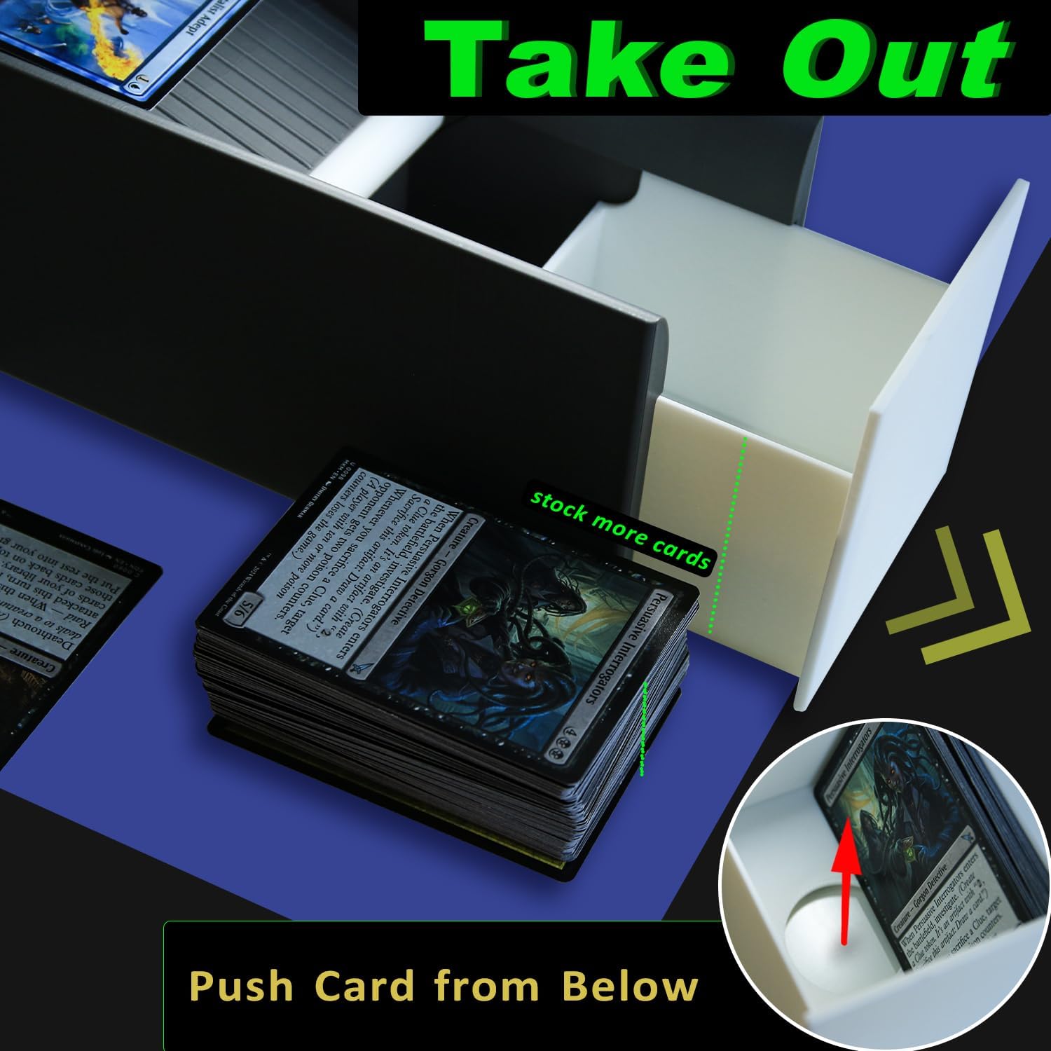 MTG Card Scanner Stand for Unsleeved Standard Size Cards - Pro - Efficiently Scan Trading Cards - Quick MTG Card Price with ManaBox & TCG Scanner for ManaBox Users, Dark Gray, Lighting