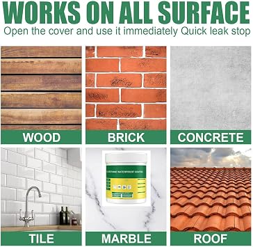 Innovative Sealer Mighty Paste, Waterproof Coating Anti-Leakage Agent, Polyurethane Waterproof Coating, Super Strong Bonding Innovative Sealer Mighty Paste with Paint Brush (100g)