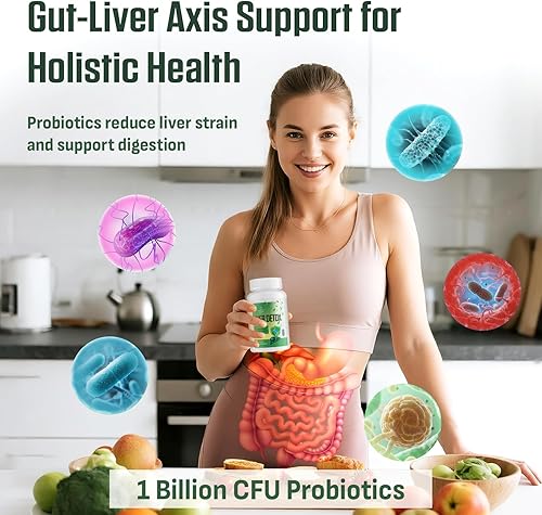 Miniatura 4 de Desintoxicación y reparación de limpieza hepática - Suplemento de cardo mariano 25 en 1 de apoyo hepático a base de hierbas - TUDCA, NAC, Chanca