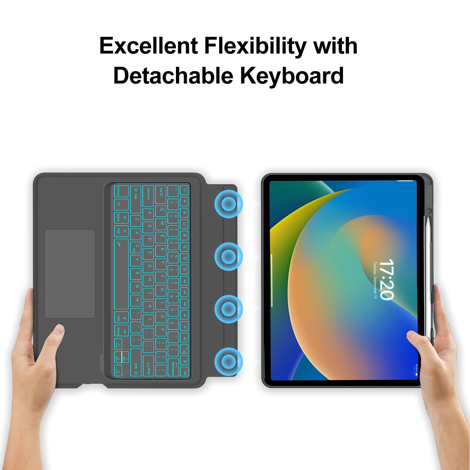 Amazon.com: SENGBIRCH Touch Keyboard Case for iPad Pro 12.9-inch