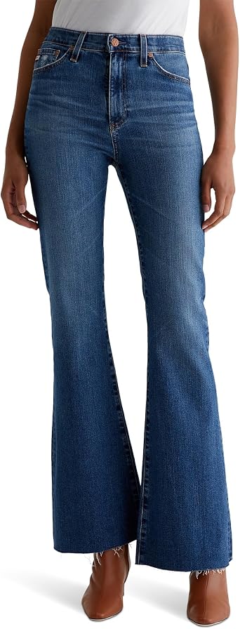 AG Jeans Madi Super High Rise Flare Jeans in 15 Years Prague