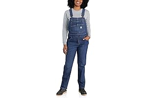 Carhartt Women's Rugged Flex Relaxed Fit Denim Bib Overalls