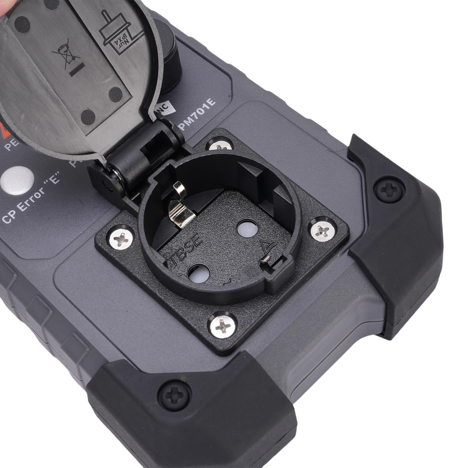Adapter Testowy Stacji ładowania Pojazdów Elektrycznych, Kompatybilny z Testerami/multimetrami/oscyloskopami, Wtyczka 4mm, Przełącznik CP, Diody LED