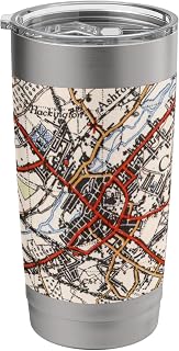 Vintage Canterbury UK Map (1945) Stainless Steel Insulated Tumbler