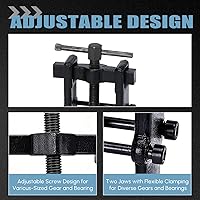 Vista 5 de Hypertune Herramienta universal de extracción de engranajes de rodamiento piloto de dos mandíbulas, herramienta de extracción de engranajes de acero