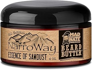 Narroway All Natural Beard Butter 4 oz Jar (Essence of Sawdust)
