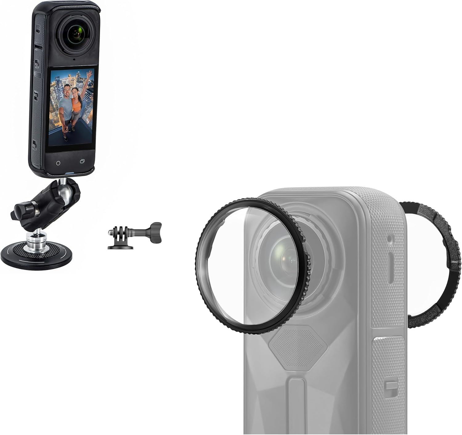 Lens Guard +Magnetic Mount for Insta360 X5 X4 Accessories