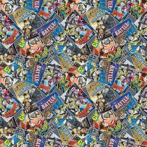 Disney Toy Story Comic Book Packed Fabric by The Yard