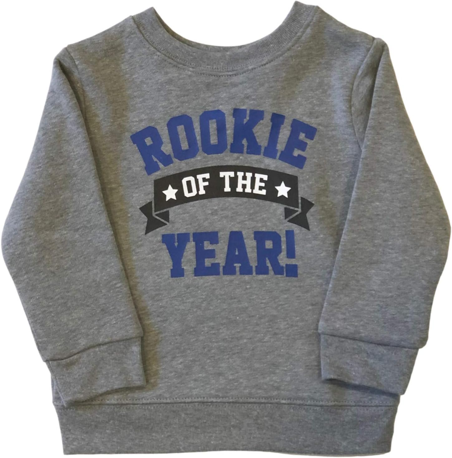 Garanimals Infant Boys Gray Rookie of The Year Athletic Baby Sweatshirt Top Shirt, Gray, 12 Months