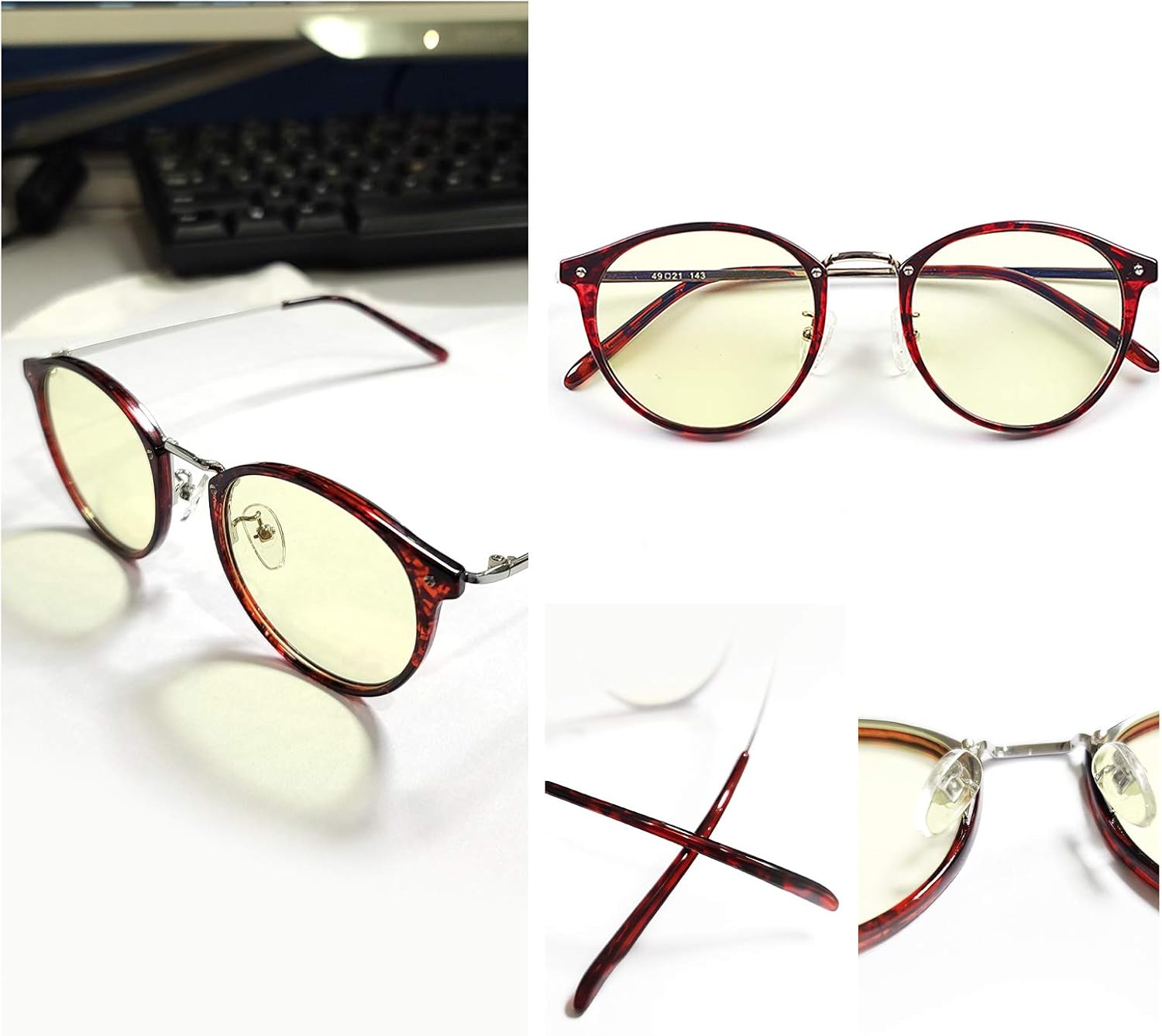 Blue Light Blocking Glasses Women/Men, Computer Gaming Glasses, Reduce Eyes Fatigue