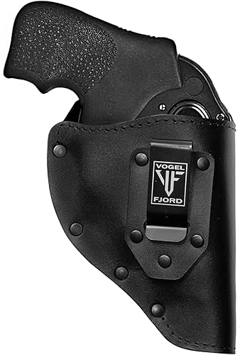 Miniatura 1 de Funda de cuero de búfalo para pistola OWB se adapta a la mayoría de revólveres de marco J hechos para Ruger LCR, S&W 442642, Taurus, Charter y la