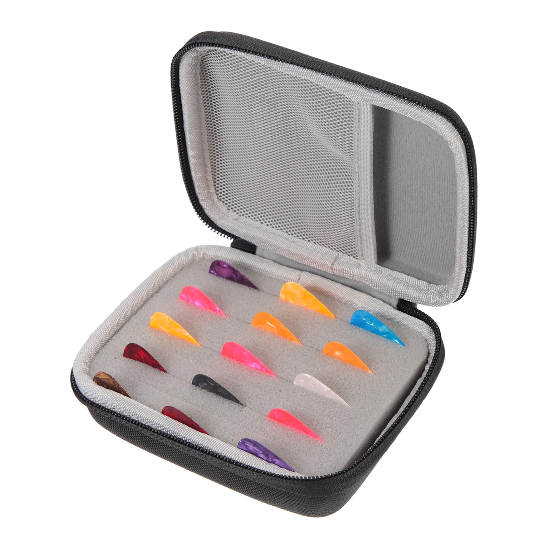 ibasenice 3 Sets Folk Elektrische Gitarre Picks Set mit Lagerung Tasche Plektren für Gitarristen