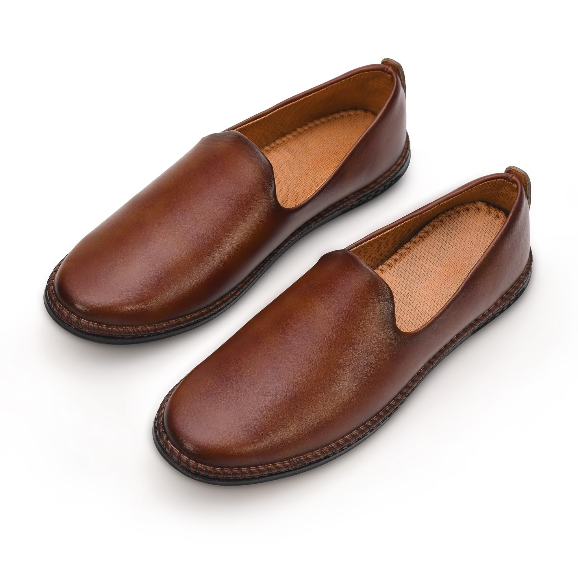 stephorn Men’s Classic Ethnic Loafers | Faux Leather Slip-On Shoes with Cushioned Footbed | Traditional Style Footwear for Men | Lightweight Soft Sole Formal Ethnic Loafer for Comfort & Festive Use-picture-47