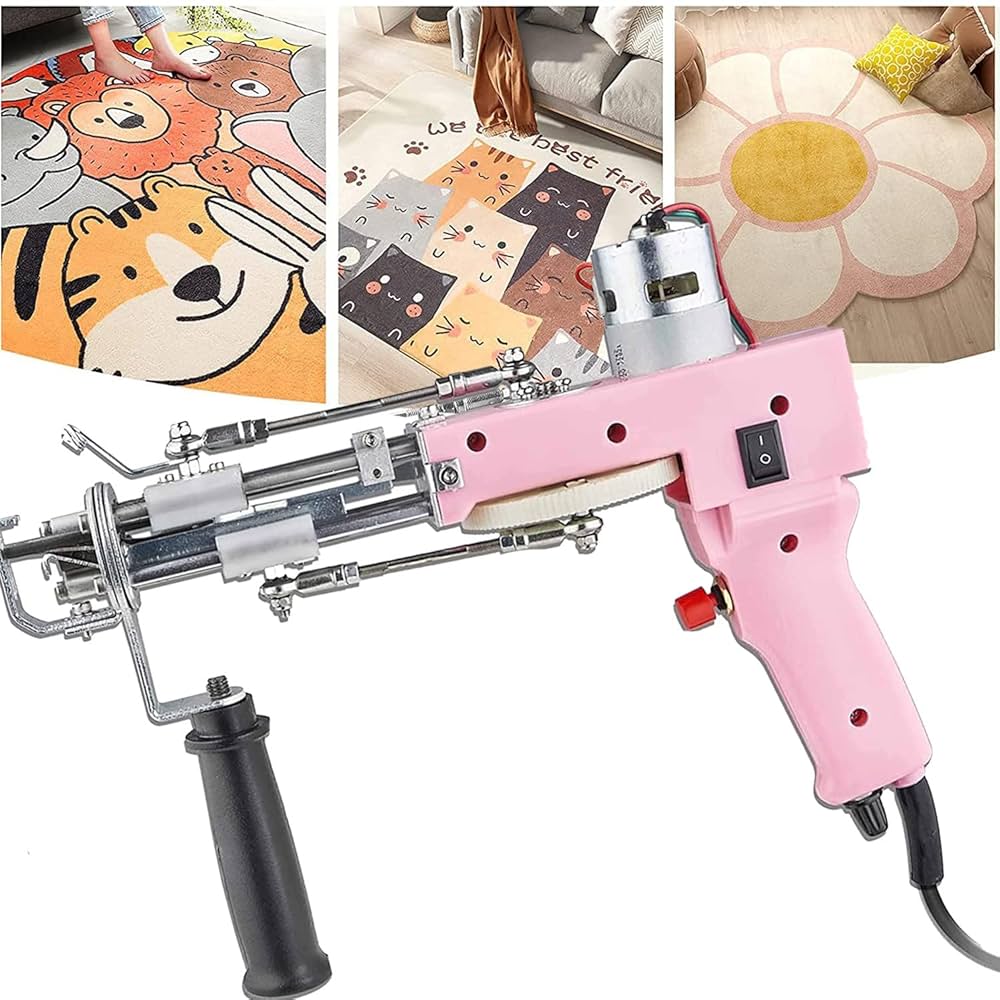 Amazon.co.jp: ラグタフティングガン、2in1ループ＆カットパイル