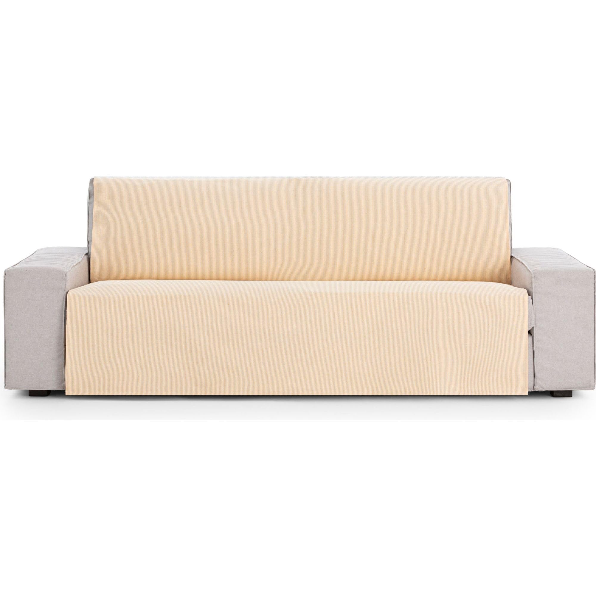 Plaid multifonction réversible moutarde 180x270 tissu respirant doux canapé lit