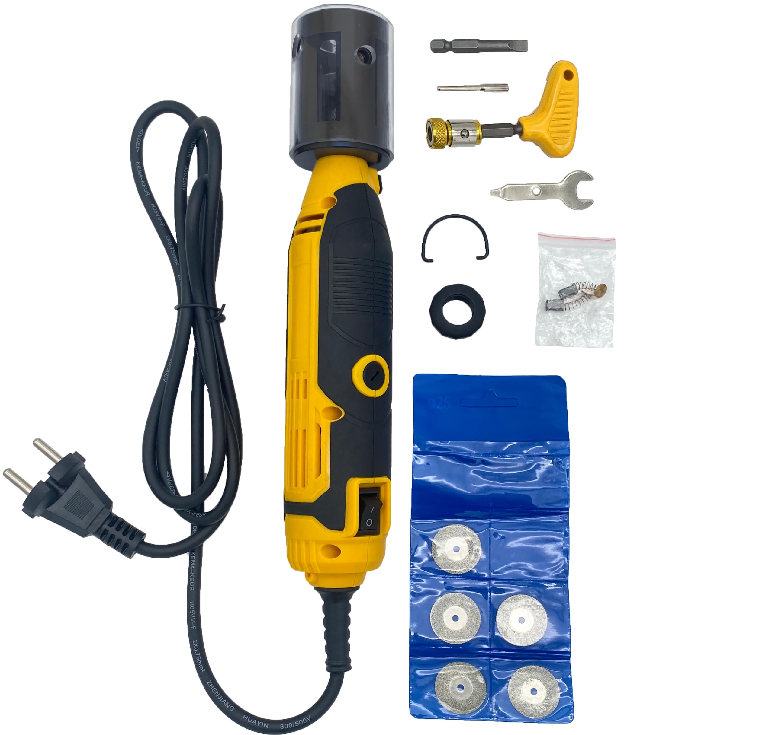 Berger & Schröter | Elettrodi in tungsteno TIG con mole diamantate, 185 W, 230 V, velocità di rotazione regolabile da 2.000 a 20.000 giri/min