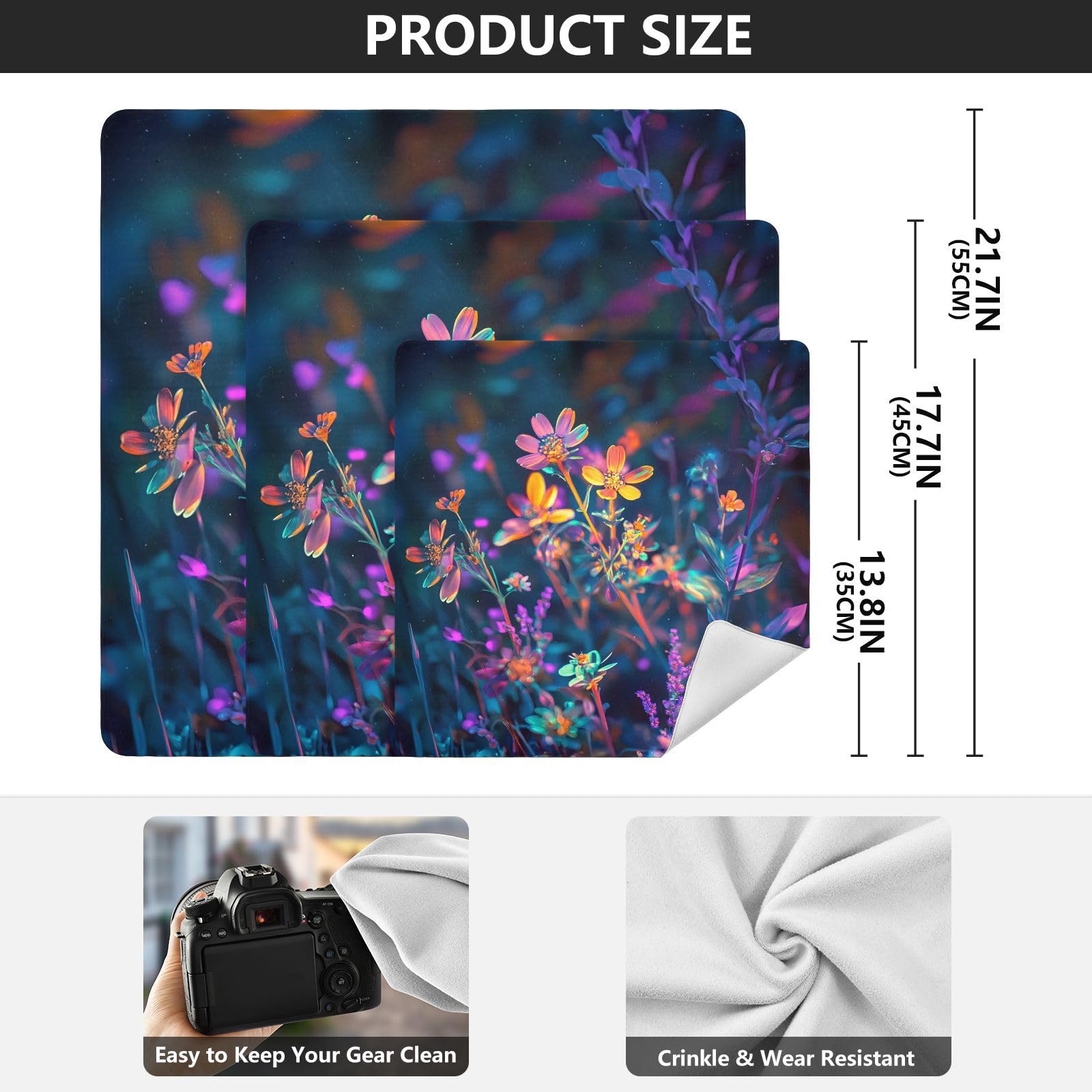 ODAWA Neon Flowers Blue 21.7