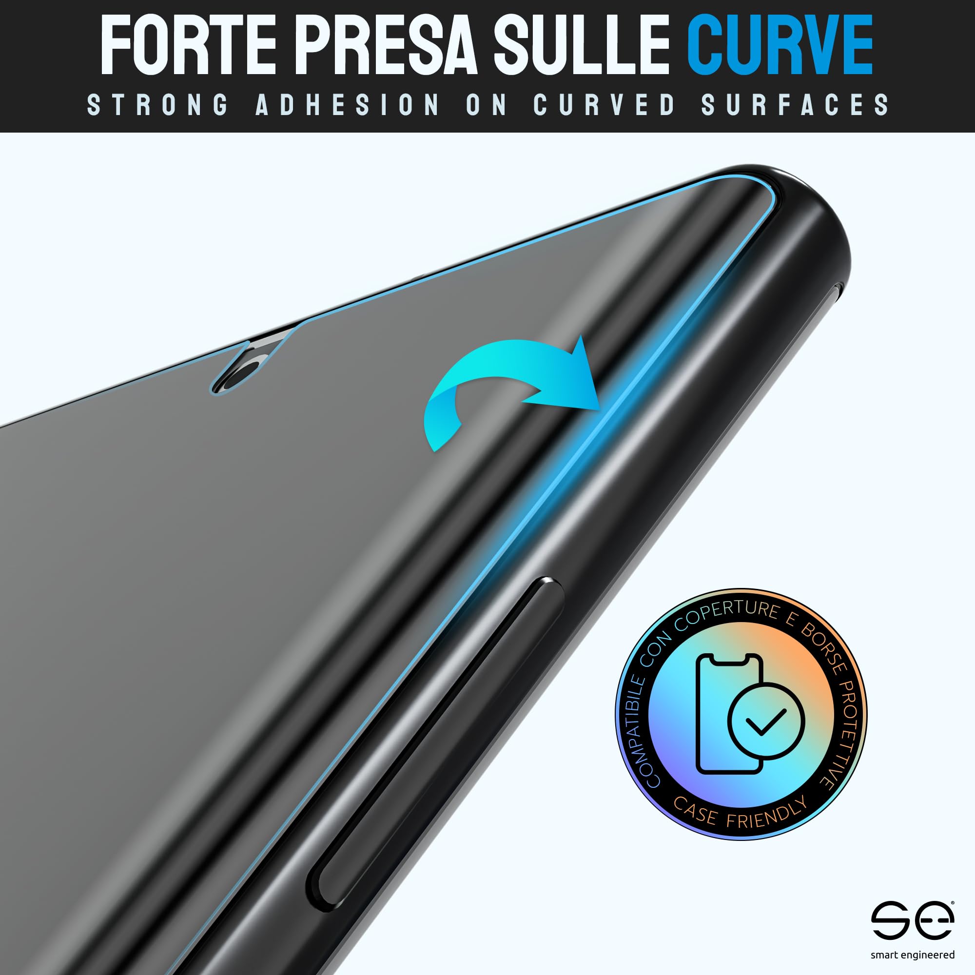 Smart Engineered Pellicola Protettiva TPU Per Xiaomi Redmi Note 8T – 2 Pezzi, Trasparente, Autorigenerante, Installazione A Umido, Made In Germany