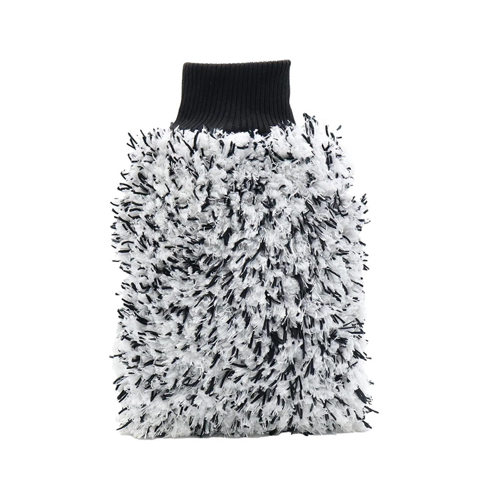 PawUniscript Extra Thick Microfiber Car Wash Mitt - Double-Sided Snow Cleaning & Polishing Gloves for Auto Detailing