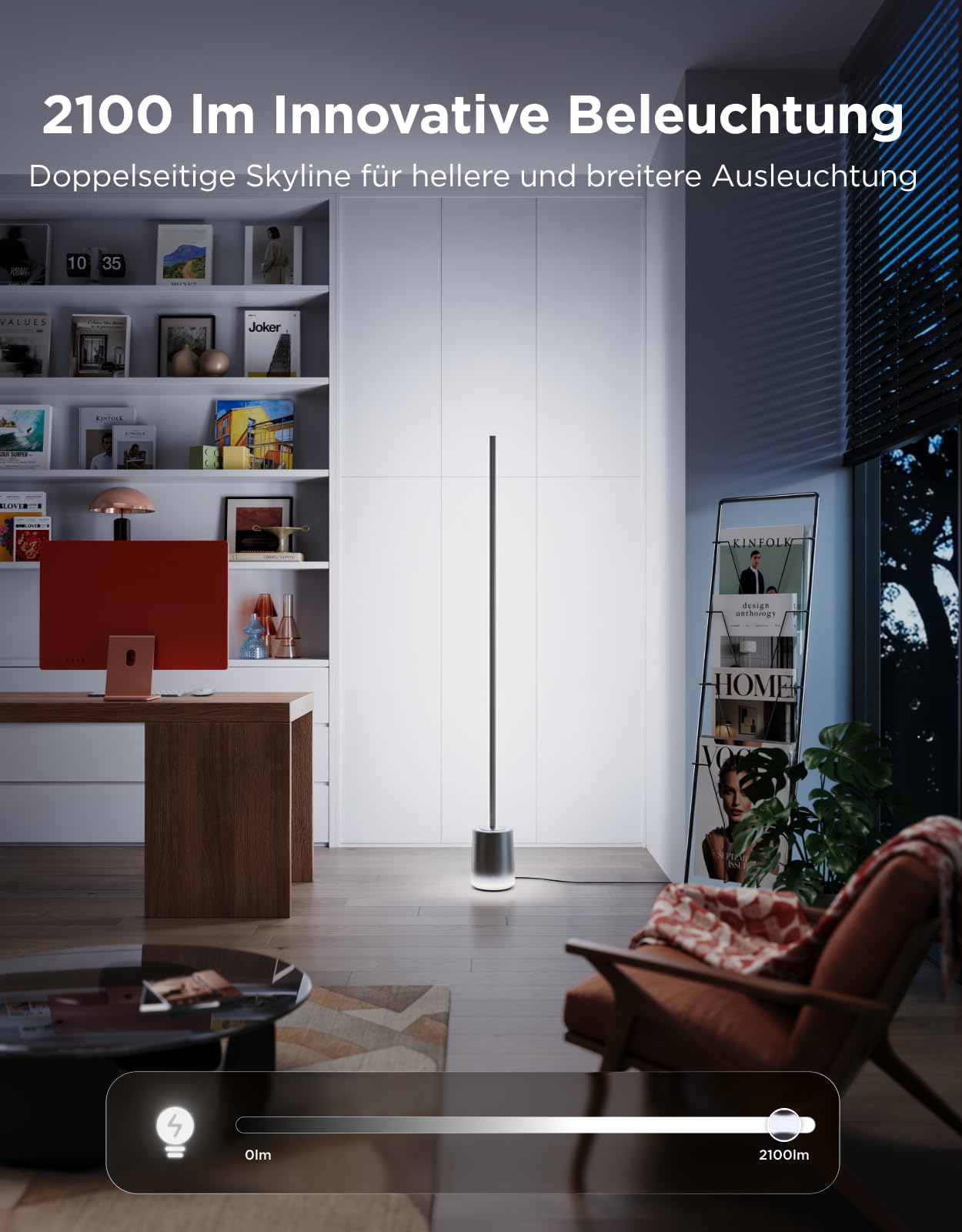 Govee Stehlampe 3 mit LuminBlend+ Technologie Tischlampe Kabellos Akku mit 72 Szenen Bundle