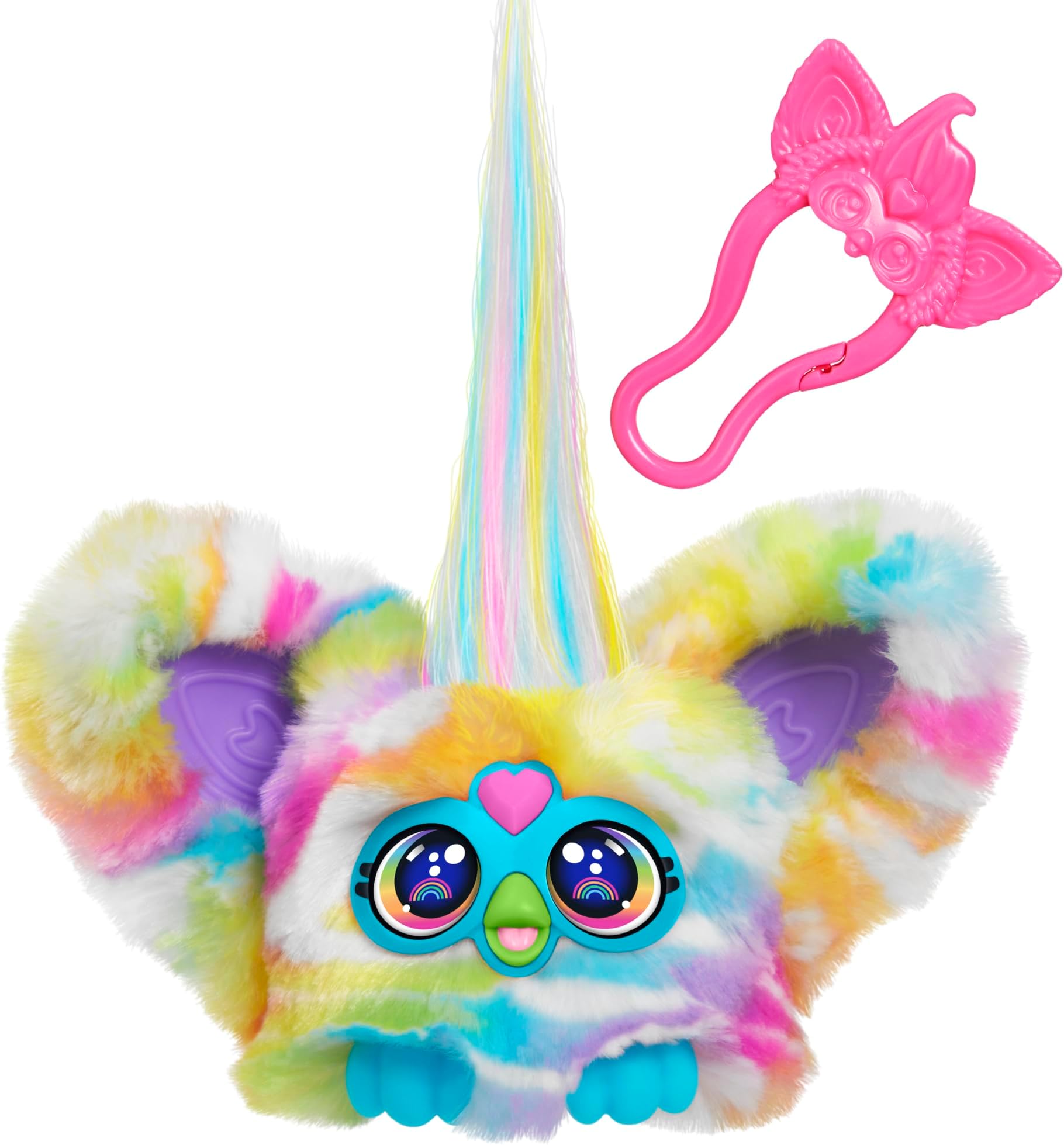 Furby Furblets - Series 4 Collectible - Zee-Bah Zebra Mini Plush Toy, Regenbogen