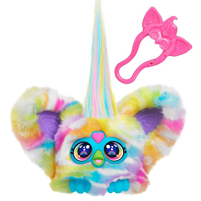 Hasbro Furby Furblets, ZEE-Bah, Peluches con Sonidos, Multicolor, Juguetes con Accesorios Resistentes