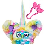 Furby Furblets Zee-Bah Mini Friend, Electronic Plush Toys for Girls & Boys, Rainbow Zebra, Speaks Furbish & Plays Music, Series 5, Back to School Gifts, Ages 6+