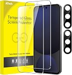 JETech Screen Protector for Samsung Galaxy S26 with Camera Lens Protector, 9H Tempered Glass Film with Easy Installation Tool, Fingerprint ID Compatible, HD Clear, 2-Pack Each