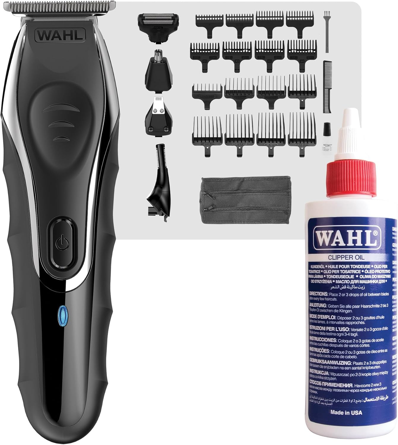 Wahl Aqua Blade 10 in 1 Multigroomer + Blade Oil, Beard Trimmers