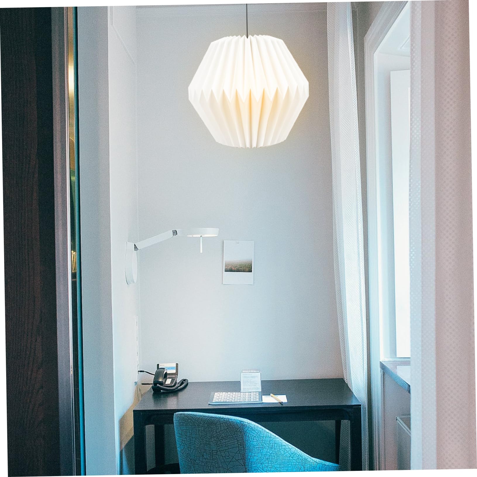 Mikikit 3pezzi Lampadario Stile Nordico Con Paralume Geometrico Design Elegante e Creativo Facile Da Installare Per Casa Negozio e Hotel