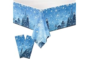 Egami 2pcs Snowflake Holiday Tablecloth