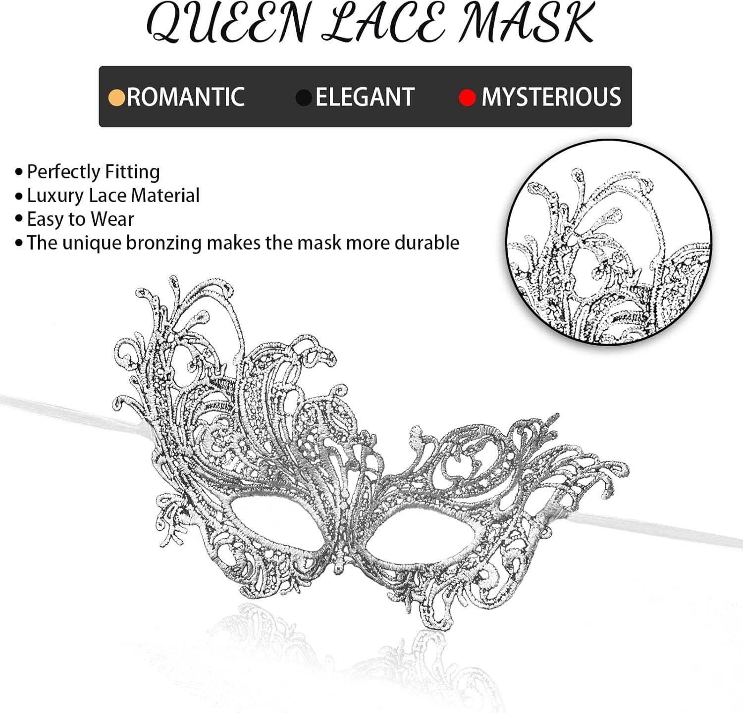 Couple Masquerade Lace Mask Set, Fit for Women & Men Venetian Halloween Masks, Specially for Costume, Mardi Gras (Sweet-heart) : Clothing, Shoes & Jewelry