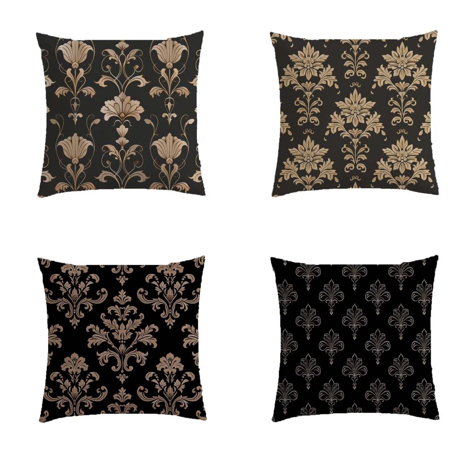 Housse coussin extérieur 80x80cm imperméable carré pour canapé de salon de jardin Bohemia