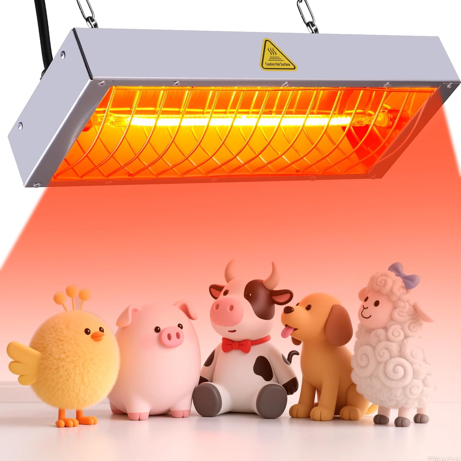 Chicken Coop Heat Lamp 600W Chicks Brooder Heater