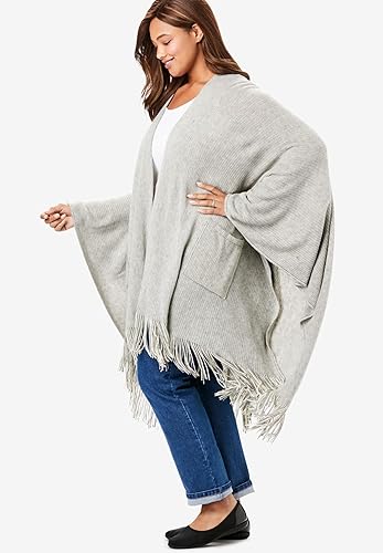 Miniatura 3 de Woman Within Capa con flecos de talla grande