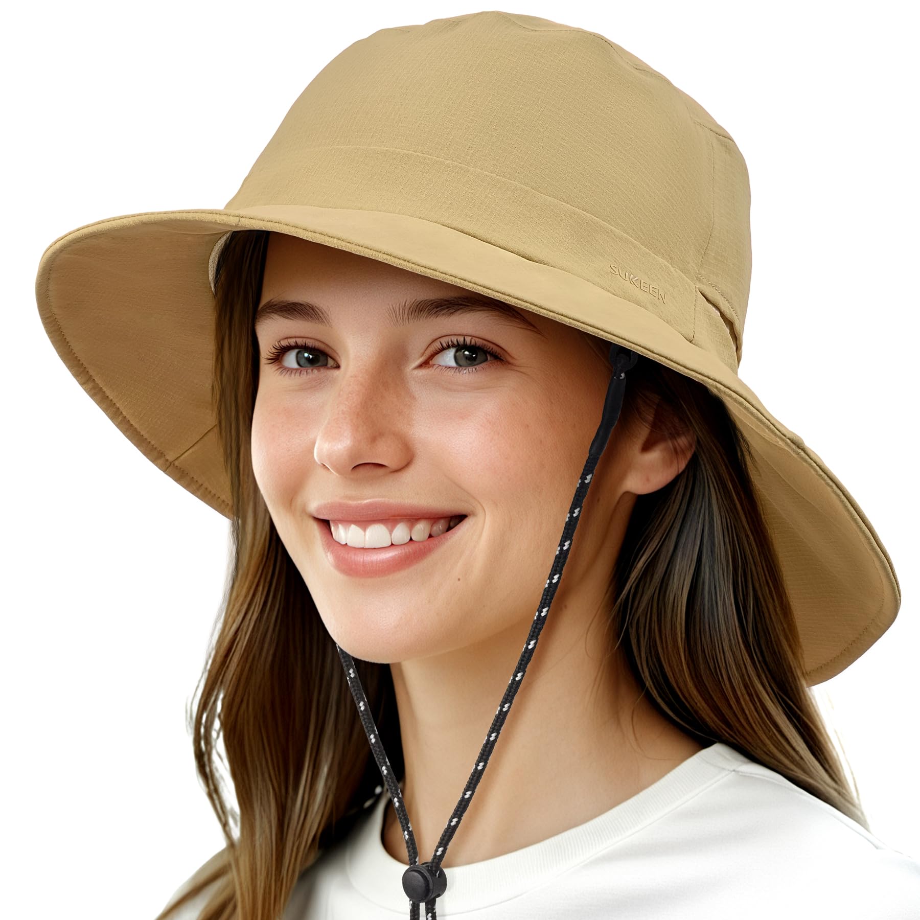 Sukeen Bucket Hat, Waterproof, Skin-Friendly, Shields Neck, Quick-Dry, Breathable, Hat for Fishing, Travel hat