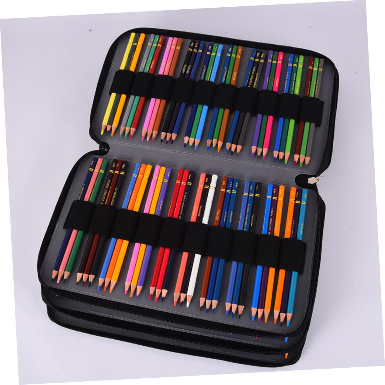 OSALADI Trousse à Crayons Multicouche pour Étudiants Organisateur de Stylos Paquet à Papeterie Compact Pratique pour Fournitures Scolaires Voyage École