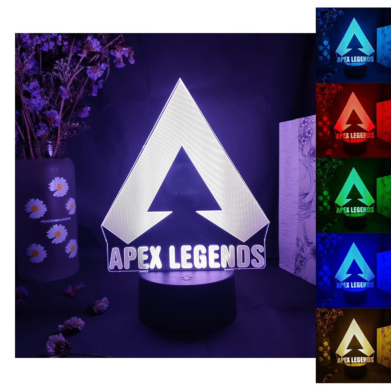 Apex ナイトライト ベッドサイドランプ テーブルランプ ブラハ レイス オクタン エーペックス レジェンズ キャラクター グッズ 調光調色 寝室用 装飾 常夜灯 ゲーム 学生 彼氏 誕生日 バースデー プレゼント ギフト