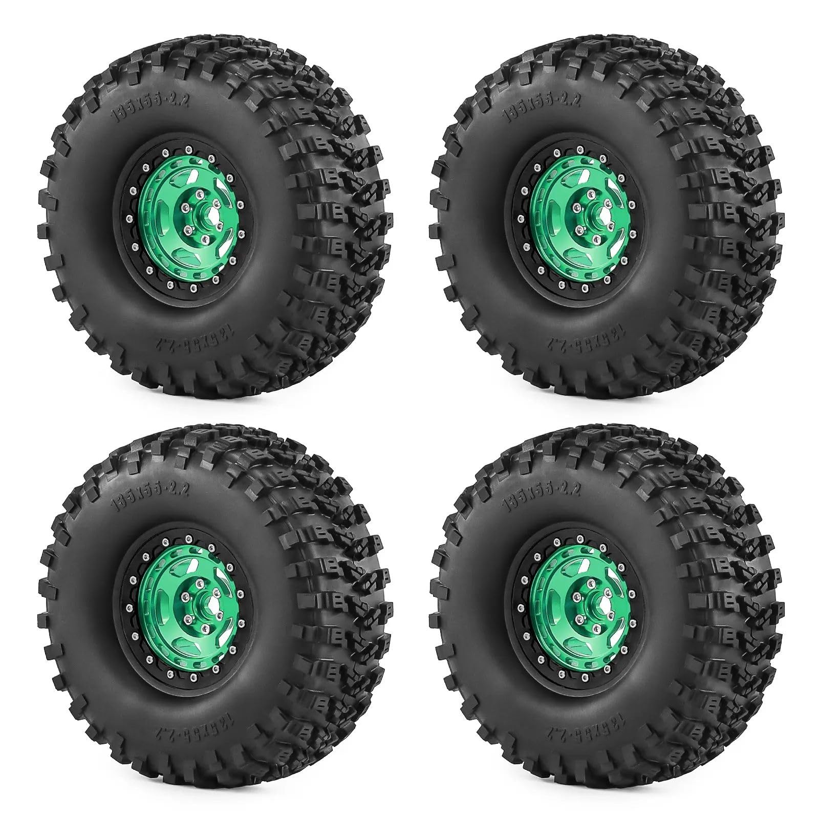 Pneumatici Ruote Beadlock 2,2Pollici Per Traxxas Per TRX4 RC Auto RC