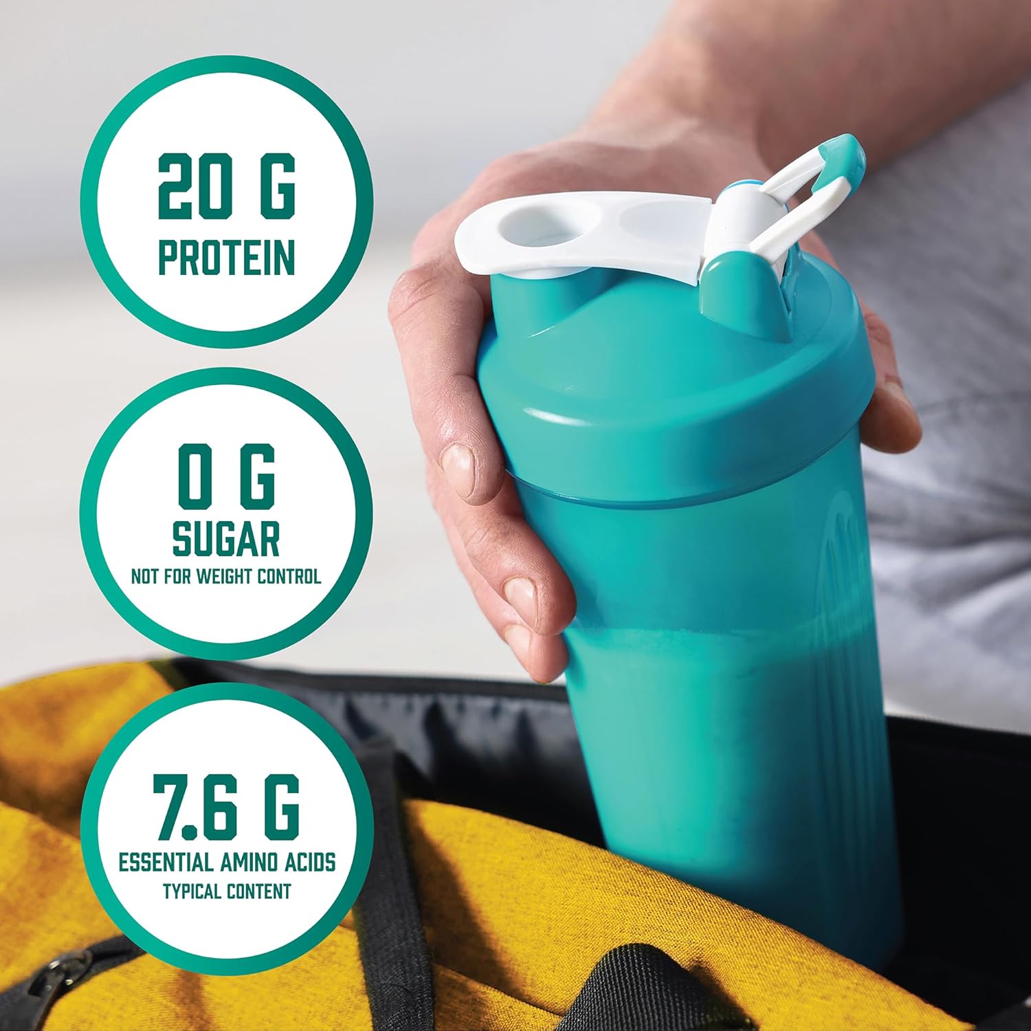 NOW Foods Sports Nutrition, Soy Protein Isolate 20 G, 0 Carbs, Unflavored Powder, 1.2-Pound